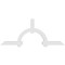 Ekena Millwork Ericson Architectural Grade PVC Gable Bracket, 108"W x 45"H x 4"D x 6"F, 10/12 Pitch GBP108X45X0406ERI00 - alternate 3